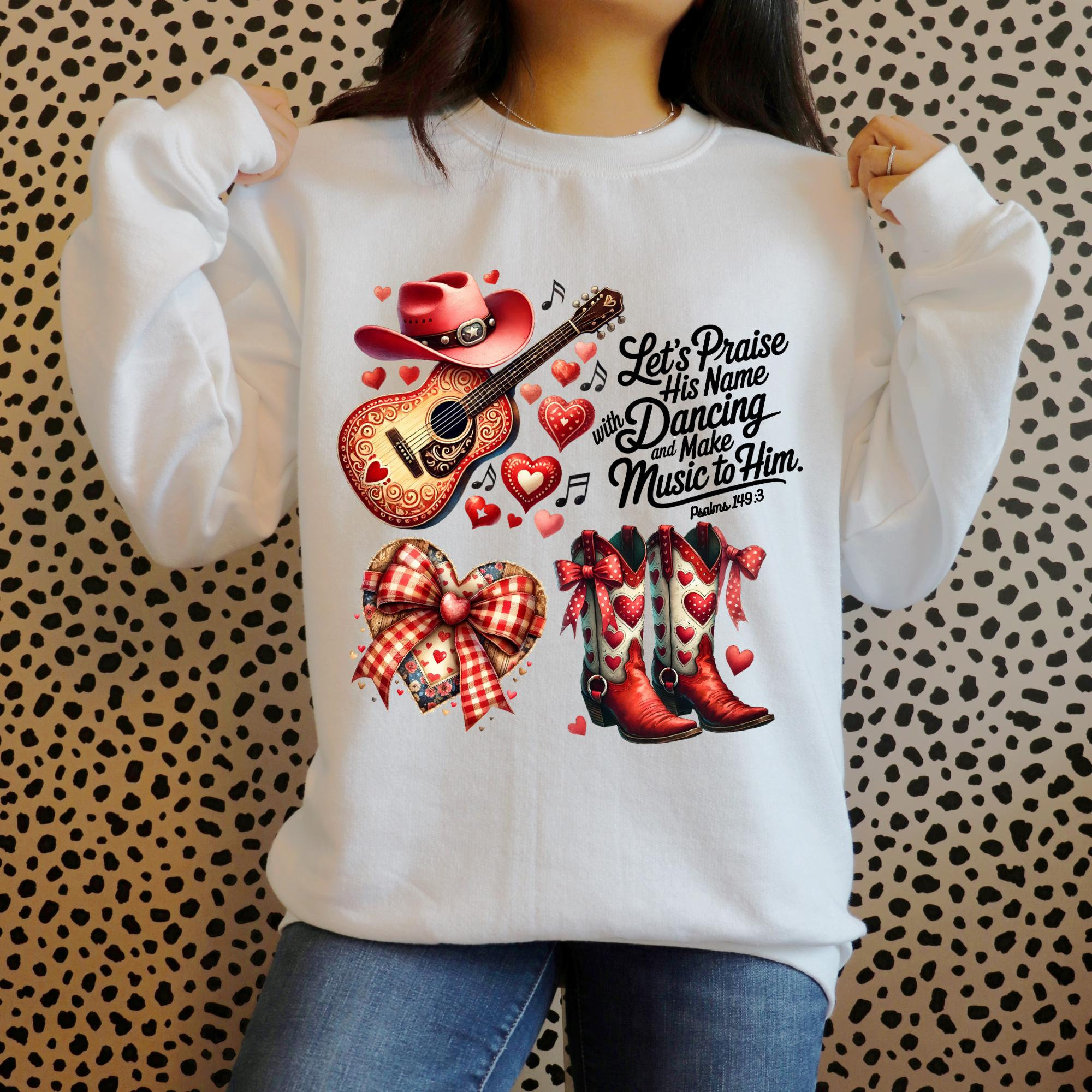 Country Western Christian PNG Sublimation Valentine Scripture Design PNG Western Christian Cowboy Graphic Design Western Valentine Art PNG