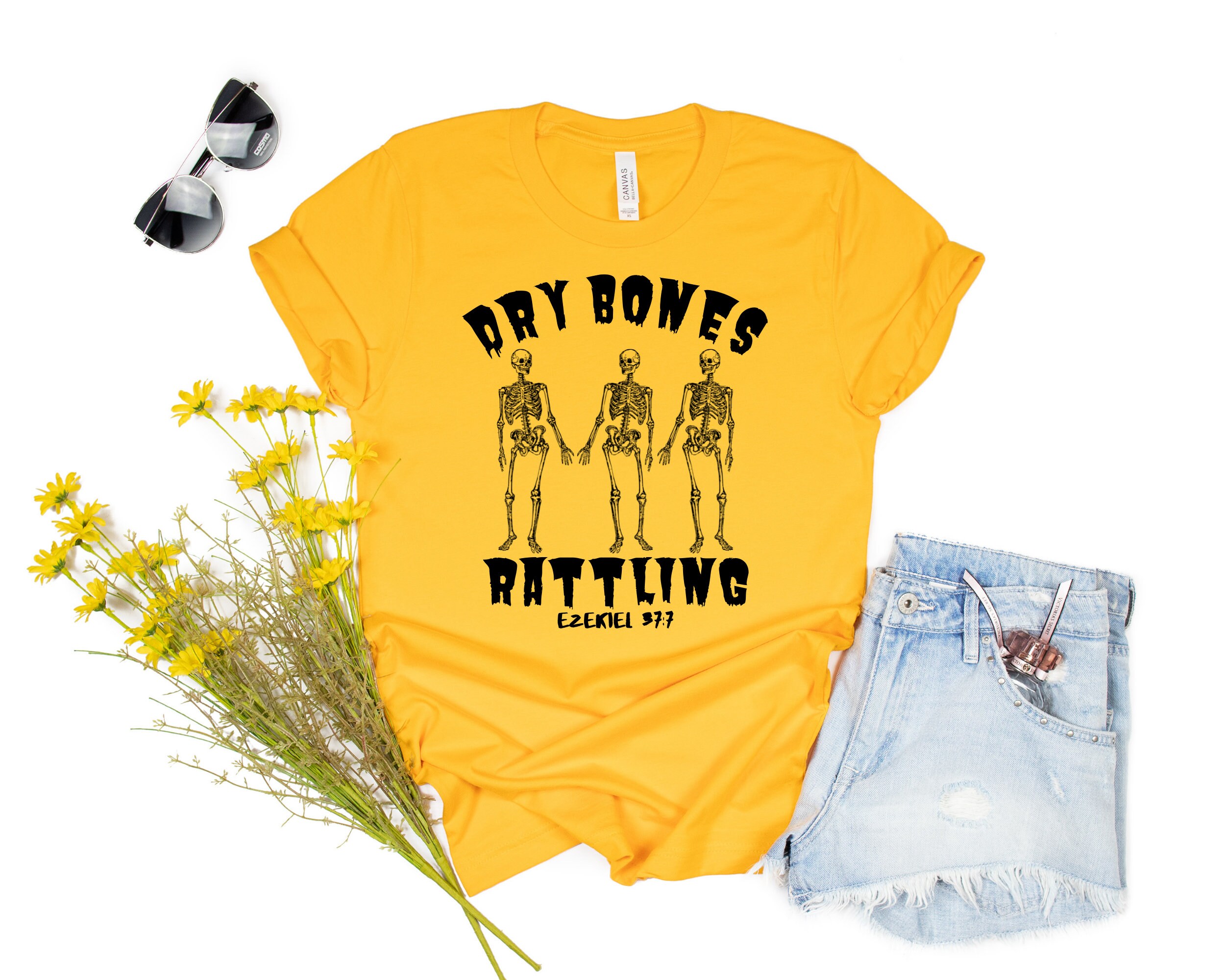 Dry Bones Rattling PNG SVG Halloween Christian Design Bones Etsy