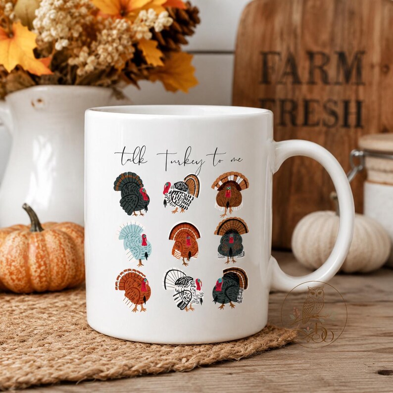 Talk Turkey to Me PNG: Thanksgiving Turkey Chart Design (Digital Download) Bild 6