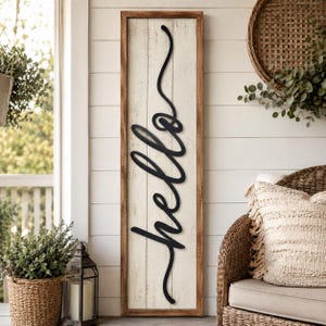 Hello, Everyday Porch Leaner SVG/PNG: Farmhouse Leaning Sign Decor (Digital Download)