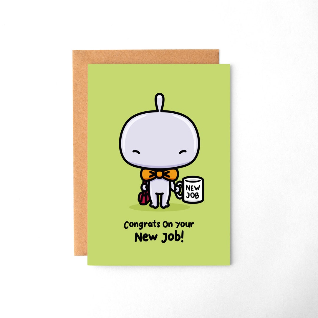 New Job Card New Job Gift New Job Card For Men New Job Card Etsy