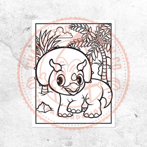 Dinosaur Coloring Pages, 5X Printable Dinosaur Colouring Sheets, Perfect for Kids Dinosaur Parties, Printable Dino Activity Sheets, PDF image 6