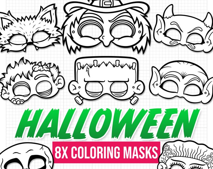 Verwunderlich Halloween Maske Ausdrucken Bild