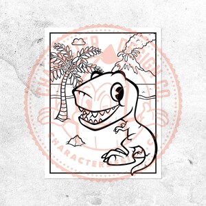 Dinosaur Coloring Pages, 5X Printable Dinosaur Colouring Sheets, Perfect for Kids Dinosaur Parties, Printable Dino Activity Sheets, PDF image 2