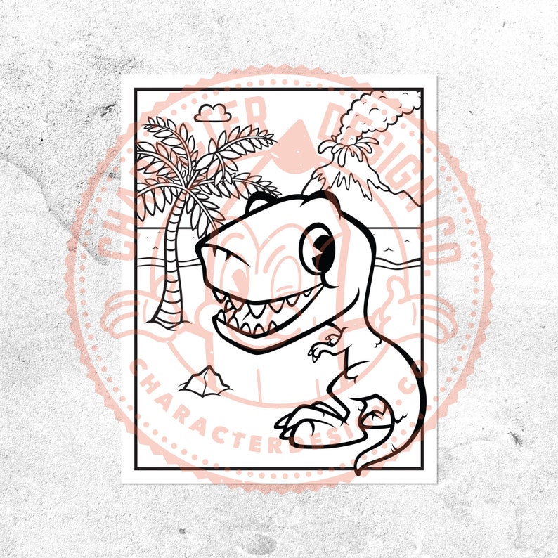 Dinosaur Coloring Pages, 5X Printable Dinosaur Colouring Sheets, Perfect for Kids Dinosaur Parties, Printable Dino Activity Sheets, PDF image 2