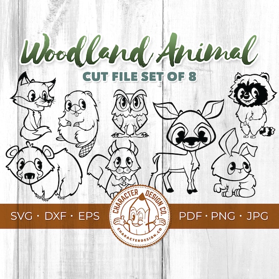 Download Woodland Animals Svg Cricut Animal Cut Files Clipart Etsy