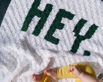 READY TO SHIP . Hand crocheted finished baby blanket.