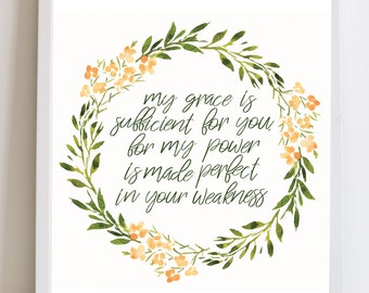 Mi gracia te basta, Escritura cristiana, 2 Corintios 12:9