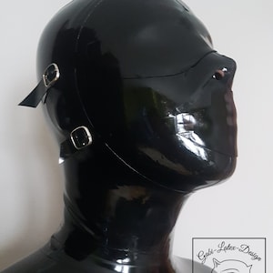 Bondage Hood Latex unisex dla wymiaru