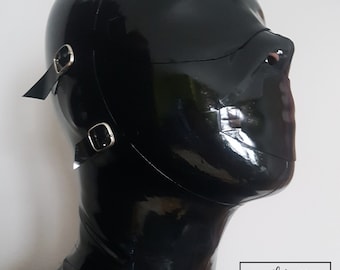 Bondage Hood Latex unisex voor dames