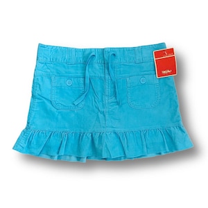 Vintage 90s Y2k Mossimo mid-low waist corduroy pleated ruffle mini skirt