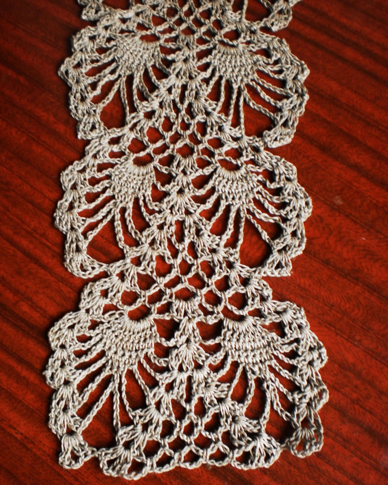Linen table runners Crochet doilies Lace doily Linen doily Etsy