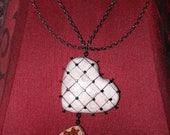 Hellraiser inspired heart and puzzlebox necklace Pinhead Horror Goth Gothic Movie