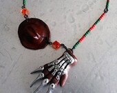 Freddy Krueger hat and blade glove necklace Nightmare on Elm Street Goth Horror Gothic Scary Movie