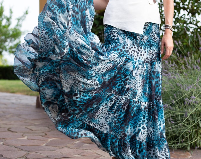 Featured listing image: Chiffons skirt ''animalprint'' - TAIG