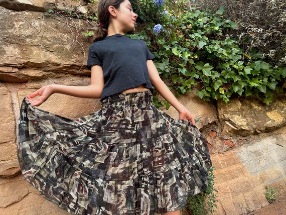Children's skirt in gray tones - SITY