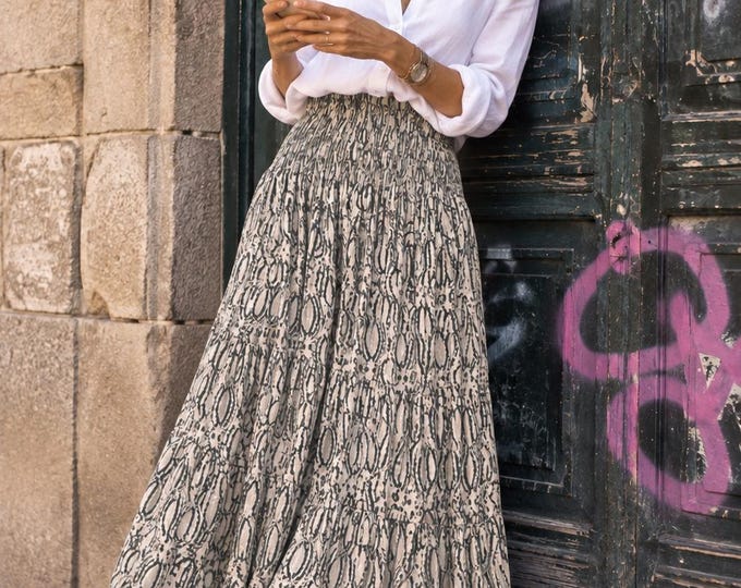 Featured listing image: Long chiffon maxi skirt - OUET