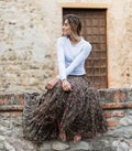 Long skirt with flowers - POPPY product logo
