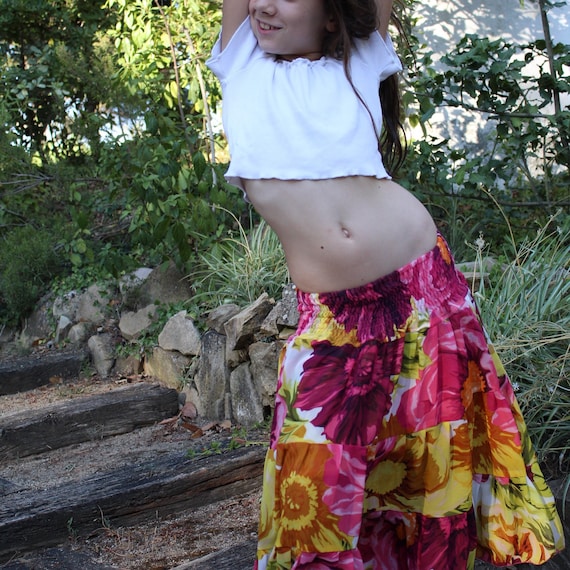 Long skirt for girls - GIRASOL