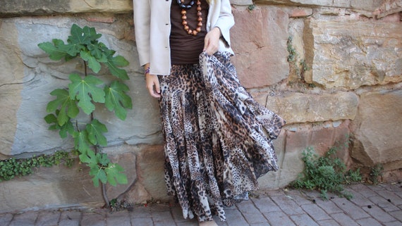Chiffon skirt 'animalprint' - PARDD