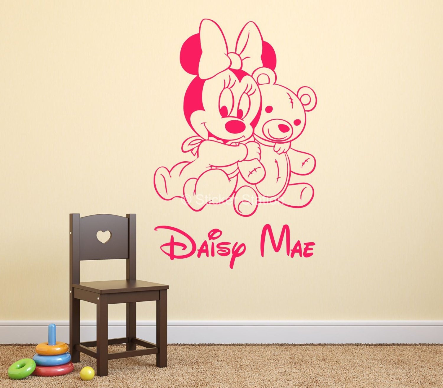 personalised minnie mouse teddy