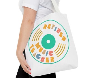 Profesor de música jubilado, Bolsa de mano de música, Regalo de música, Profesor de música, Bolsa de concierto, Jubilación de profesores de música, Regalo de educación musical, Tote fresco