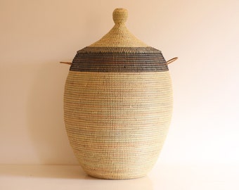 EGG African Basket Black & Beige LARGE