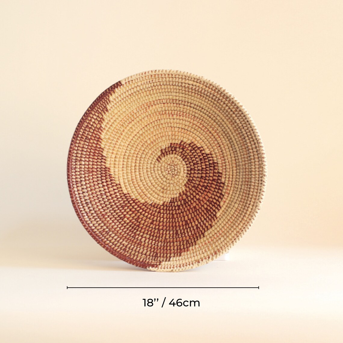 African Basket BOWL Wall Ornamentation Kitchen Plate Trio Etsy