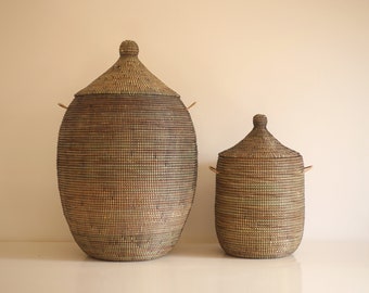 EGG DUO African Baskets Black Large + Small