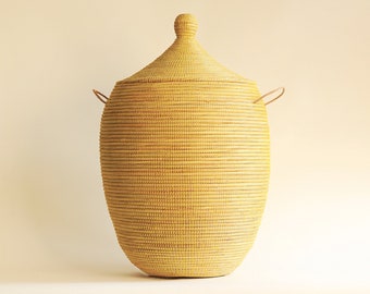 EGG African Basket Yellow  LARGE