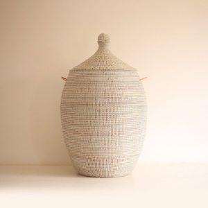 Cestino africano bianco EGG (grande) H 31-33&#39;