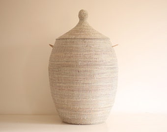 Cesta africana HUEVO blanco (grande) H 31-33’