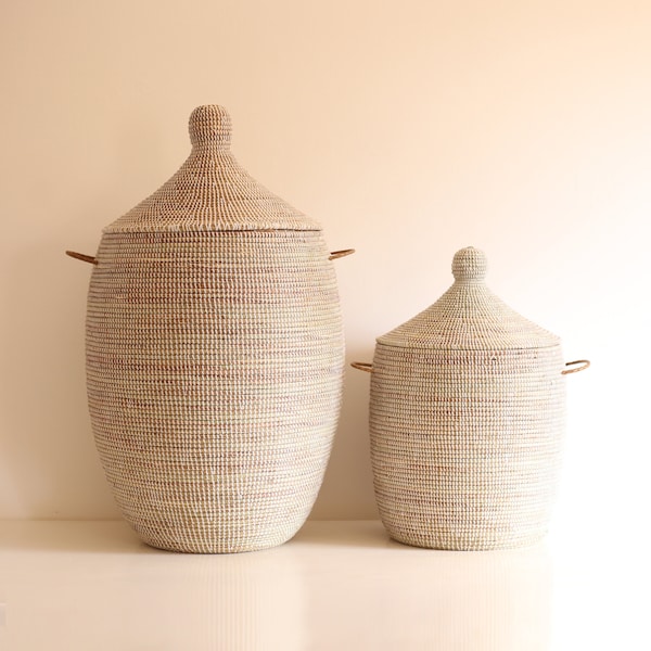 EGG African Baskets White DUO