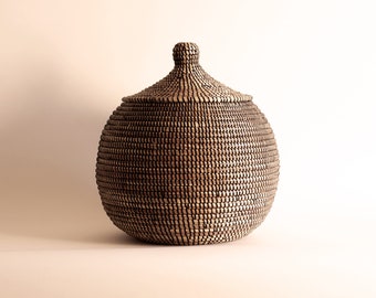 BOOP African Basket Black Round MEDIUM