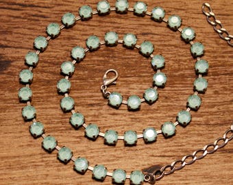 Swarovski 6mm Mint Necklace