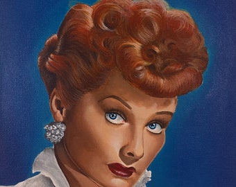Lucille Ball I Love Lucy Inspired Painting by Lacey Noel