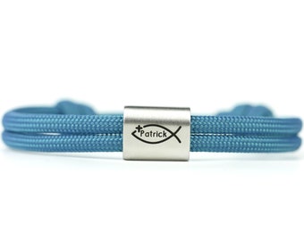 Kommunion Armband Gravur Armband • Christlicher Fisch • Geschenk zur Erstkommunion • Firmung • Konfirmation