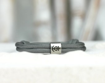 KOMIMAR Gravur Armband Glaube Liebe Hoffnung, Kommunion, Glücksbringer, Personalisiert, Symbol, Initiale, Partnerarmband