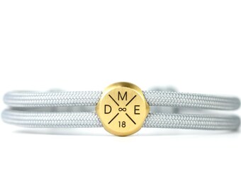 KOMIMAR engraving bracelet, couple bracelet, personalized, initials, individual engraving bracelet, anniversary, couple