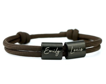 KOMIMAR Engraved Bracelet - Custom Engraving • Gift for Dad • Gifts for the Family • Father's Day Gift • Family Bracelet