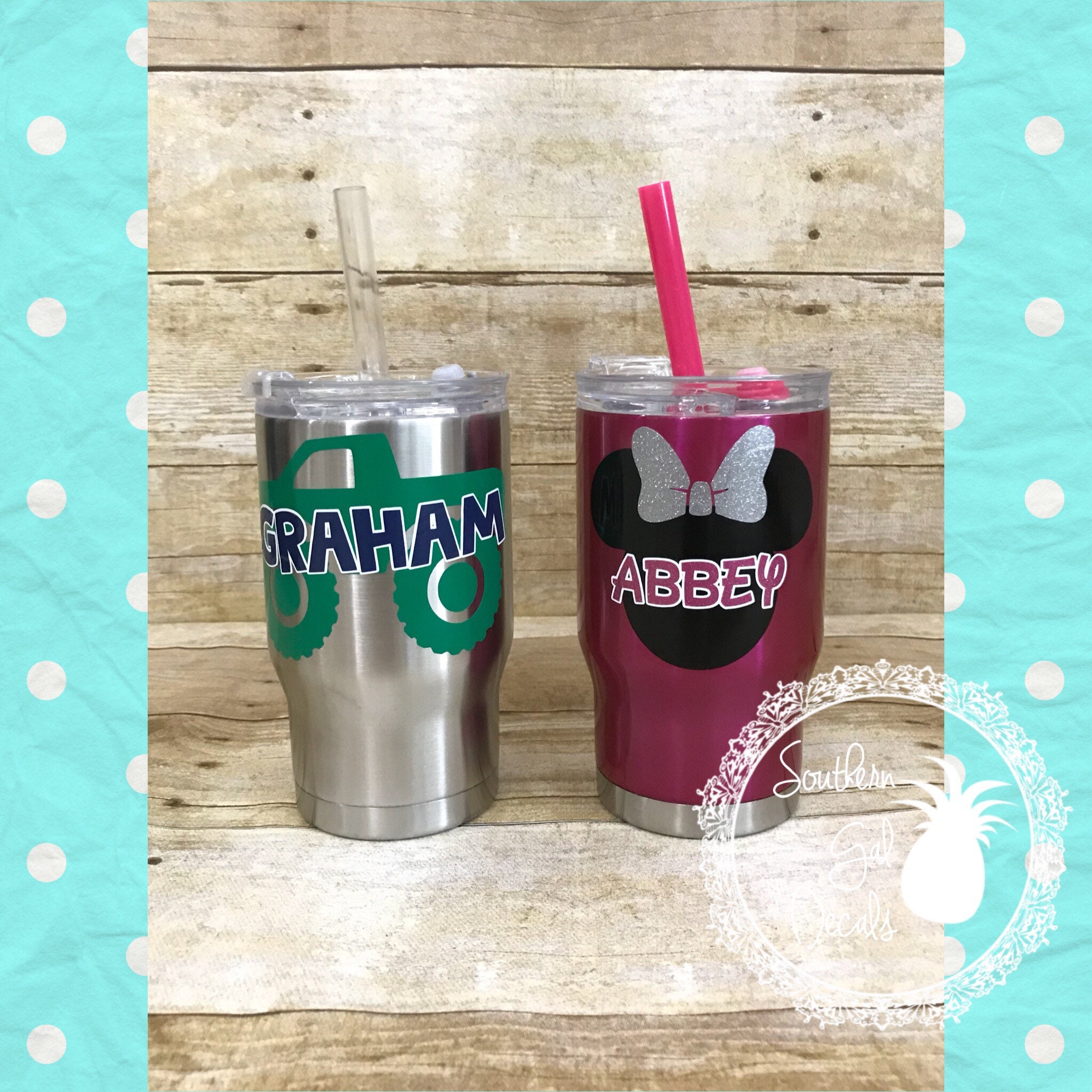 Personalized Kids' Stainless Steel 14oz Tumbler  ****NO GLITTER**…