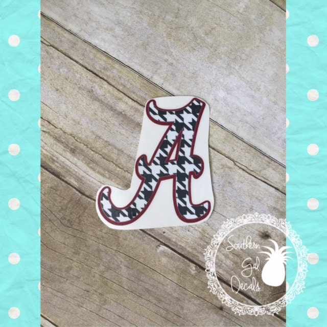 Crimson and Houndstooth A Decal