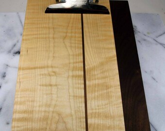 Clip Board / Tiger Maple and Walnut