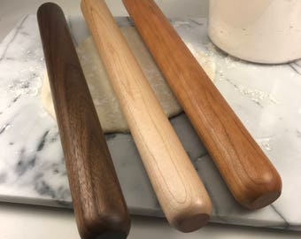 MEDIUM Straight Rolling Pins / 24" 18" and 12" / Walnut, Maple and Cherry