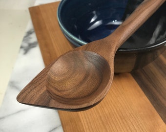 Angle Corner Spoon / 13" / Cherry or Walnut / Right or Left