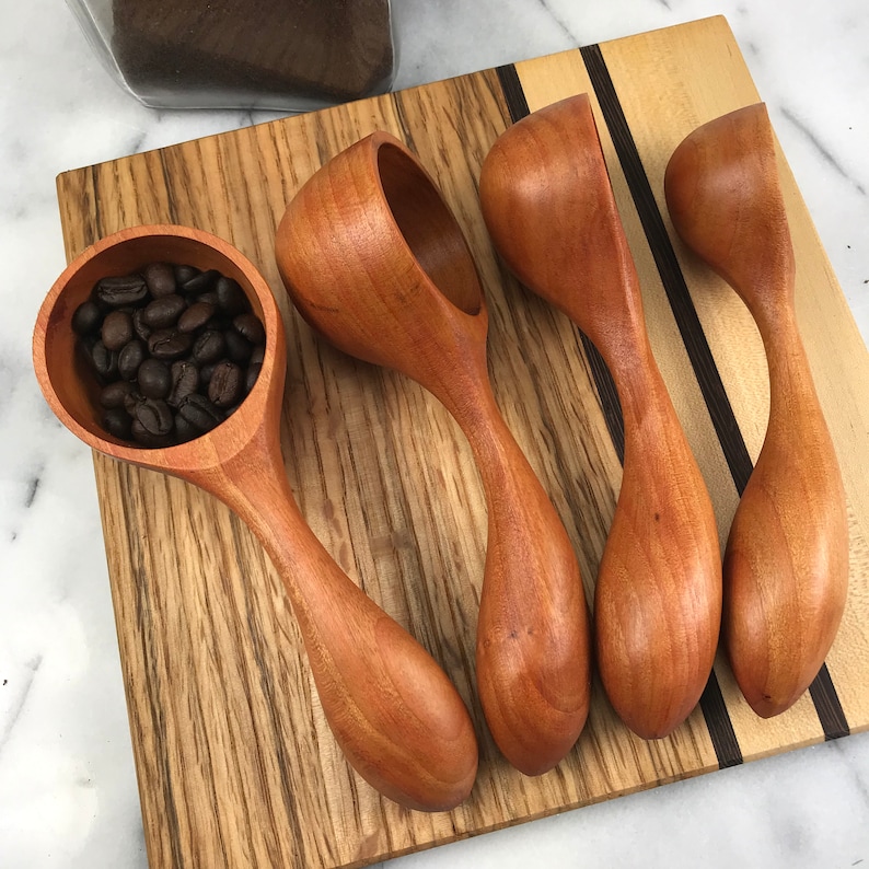 Lot De 2 Cuillères Doseuses Doubles Pour Café Moulu, Thé Et Miel