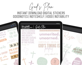 Bible Journaling Digital Stickers | GoodNotes, Notability, Noteshelf | Ipad Android Digital Stickers |  Scripture Faith Stickers