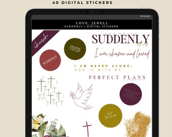 Bible Journaling Digital Stickers | GoodNotes, Notability, Noteshelf | Ipad Android Digital Stickers |  Scripture Faith Stickers