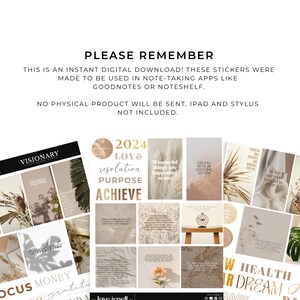 Digital Vision Board Stickers | Vision Board Graphics | Vision Board ...