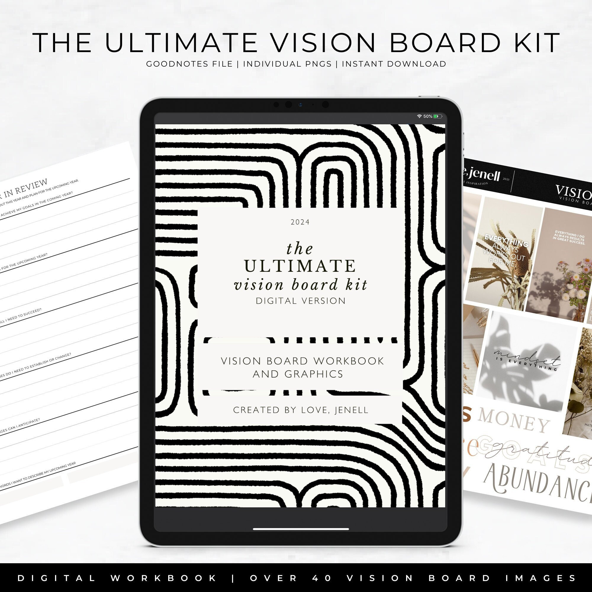 Ultimate Vision Board Kit Bundle 2023 Vision Board Printable Law of  Attraction Quotes Vision Board Kit 2023 Vision Board Party Kit 